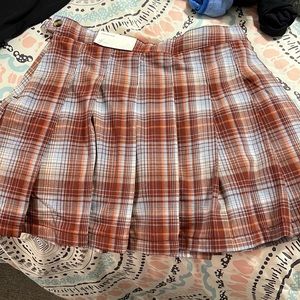 American Eagle Plaid Printed Skirt